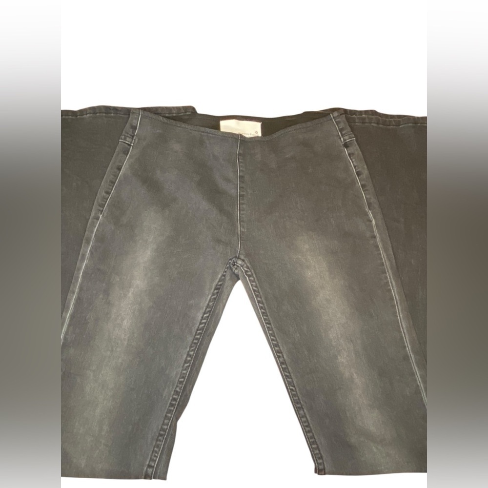 Newbury Kustom Flare Pull On Black Jeans Women’s M Stretch Boho Indie 70s Hippie - Picture 5 of 9